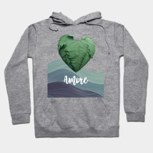 Love Nature No. 2: Amore Green Valentine's Day Hoodie